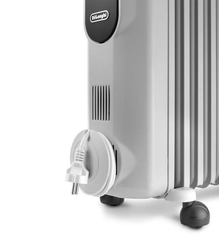 Olieradiator - DELONGHI - 1500 W - Tot 45 m² - Mobiel - Antivriesfunctie - Grijs