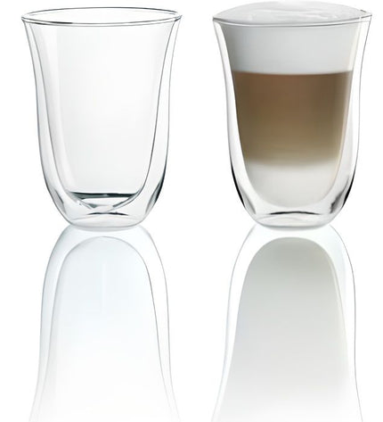 DELONGHI Set of 2 Latte Macchiato Cups - 22 cl