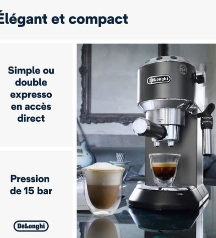 De'Longhi EC 685.BK klassieke espressomachine in Dedica-stijl - zwart