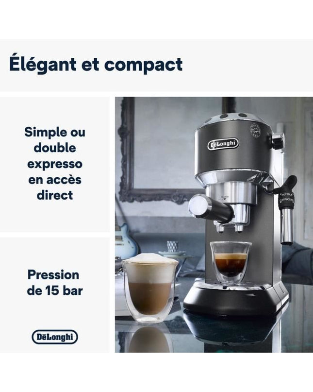 De'Longhi EC 685.BK klassieke espressomachine in Dedica-stijl - zwart