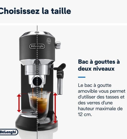 De'Longhi EC 685.BK klassieke espressomachine in Dedica-stijl - zwart