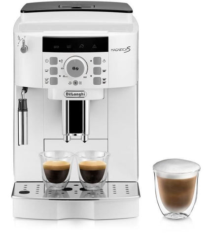 Espressomachine met bonenmaler - De'Longhi Magnifica S ECAM22.110.W - 1,8 L - 250 g - 15 bar - 1450 W - zilver en zwart