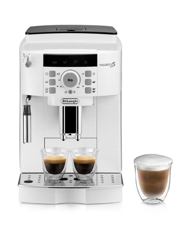 Espressomachine met bonenmaler - De'Longhi Magnifica S ECAM22.110.W - 1,8 L - 250 g - 15 bar - 1450 W - zilver en zwart