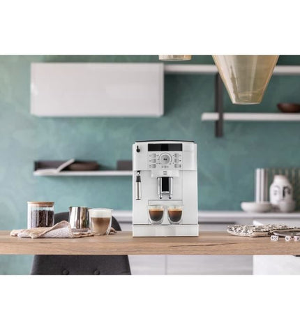 Espressomachine met bonenmaler - De'Longhi Magnifica S ECAM22.110.W - 1,8 L - 250 g - 15 bar - 1450 W - zilver en zwart