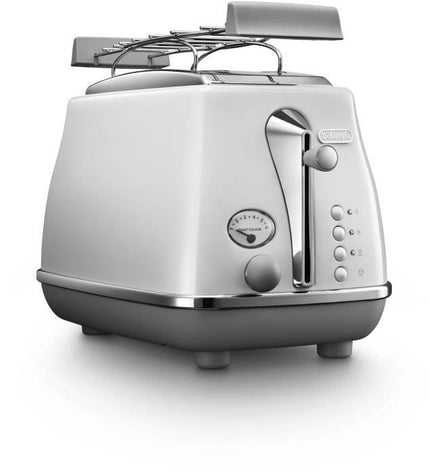 Broodrooster - DELONGHI - CTOC2103.W - 900 W - 2 sleuven - Wit