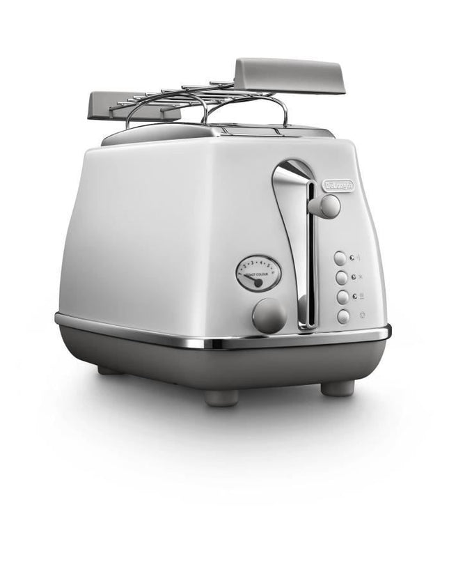 Broodrooster - DELONGHI - CTOC2103.W - 900 W - 2 sleuven - Wit