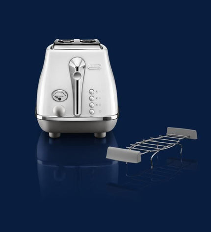 Broodrooster - DELONGHI - CTOC2103.W - 900 W - 2 sleuven - Wit