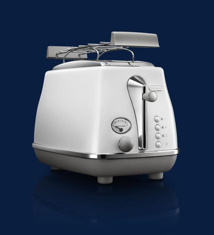 Broodrooster - DELONGHI - CTOC2103.W - 900 W - 2 sleuven - Wit