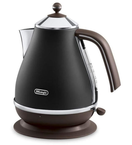 Waterkoker - DELONGHI - KBOV2001.BK - 2000 W - 1,7 L - matzwart / chocolade