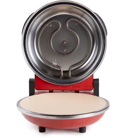 Pizzaoven - DOMO - DO9284PZ - Elektrisch 1200W - Keramische steen - Rood