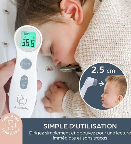 Digital forehead thermometer - DREAMBABY - Contactless infrared - Fever temperature measurement - for babies and adults
