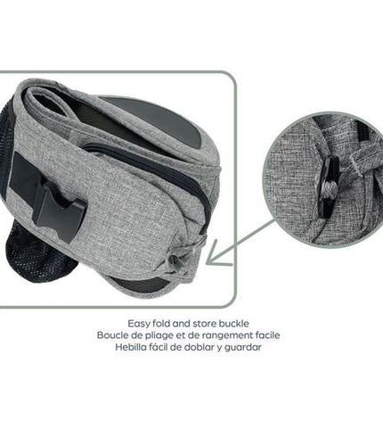Baby carrier - Hip seat - DREAMBABY - Up & Go - Gray