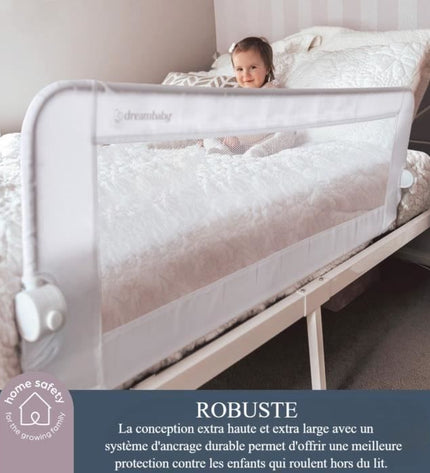 Dreambaby Nicole Bed Barrier - Beds and flat beds - measuring 150 cm wide and 50 cm high - grey