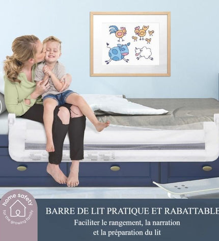 Dreambaby Nicole Bed Barrier - Beds and flat beds - measuring 150 cm wide and 50 cm high - grey