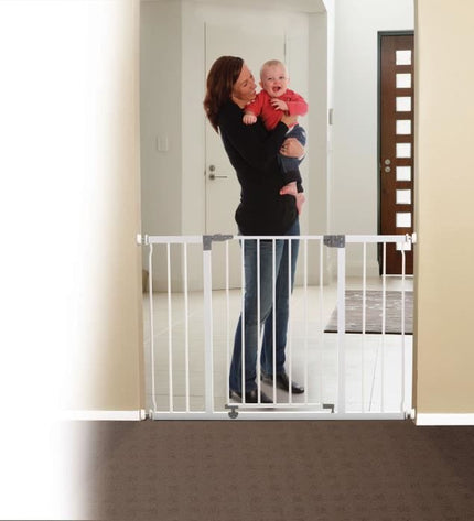 DREAMBABY Extra Large LIBERTY Safety Gate - Pressure-mounted - L 99/105.5 x H 75 cm - White