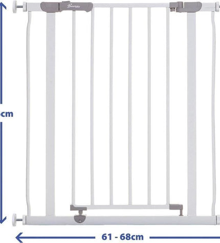 Safety Gate - DREAMBABY - AVA - Pressure-mounted - 61-68 x 76 cm - Double Lock - White