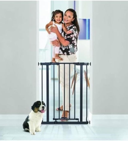Safety gate - DREAMBABY - AVA - Pressure-mounted - 61-68 x 75 cm - Double lock - Anthracite
