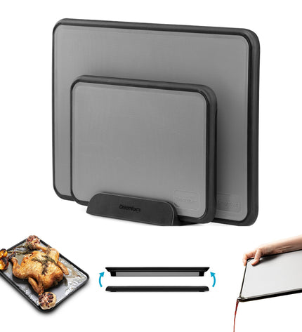 "Fledge Cutting Board Set of 2 Pieces with Holder"