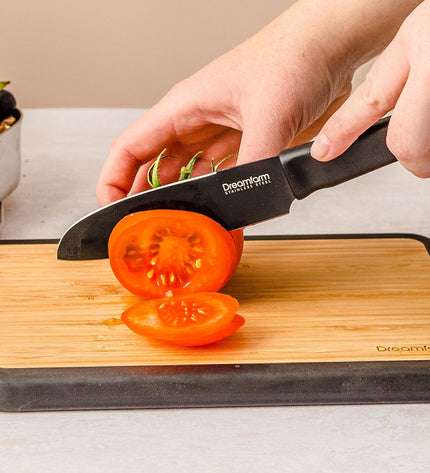 Fledge Bamboo Cutting Board Set of 2 Pieces with Holder