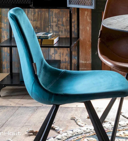 Stoel Dutchbone Franky Chair velvet - per 2 stuks