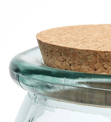 The Belly Glass Pot - Blue - M