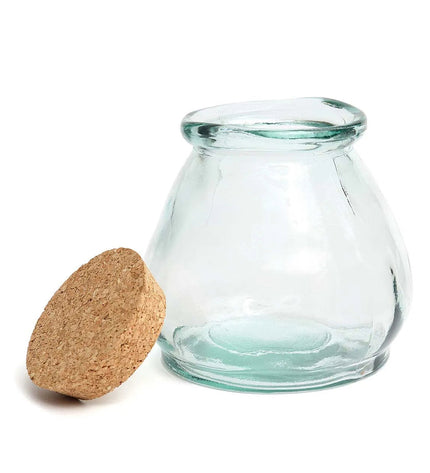 The Belly Glass Pot - Blue - M