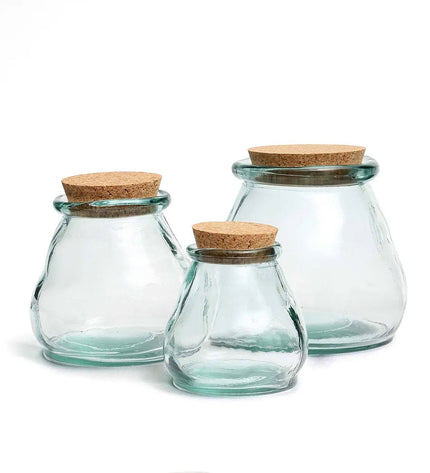 The Belly Glass Pot - Blue - M