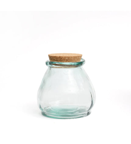 The Belly Glass Pot - Blue - S