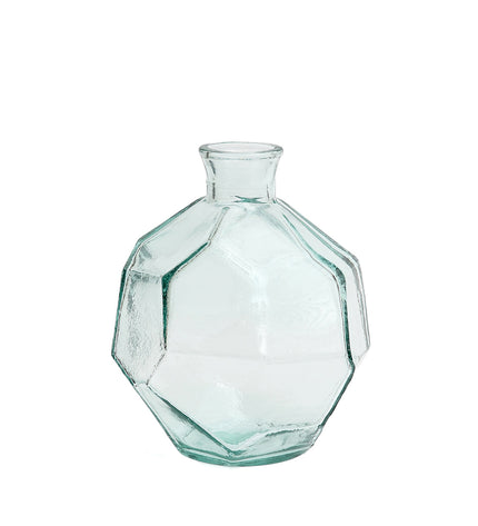 The Round Origami Vase - Blue