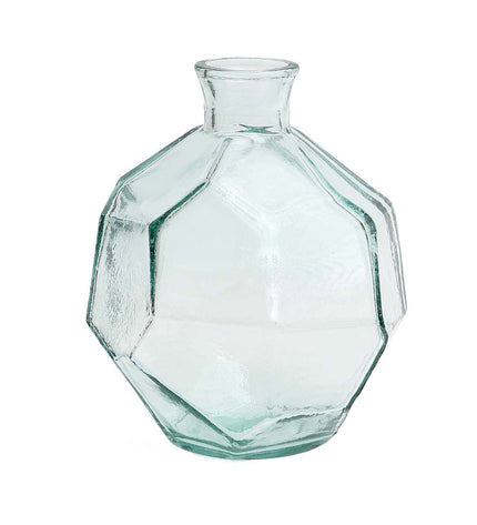 The Round Origami Vase - Blue