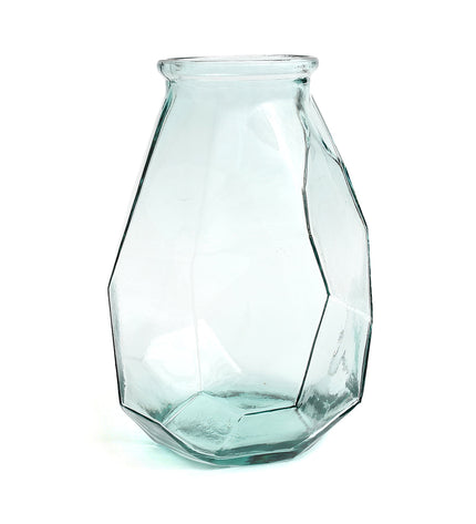 The Long Origami Vase - Blue
