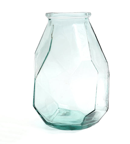 The Long Origami Vase - Blue