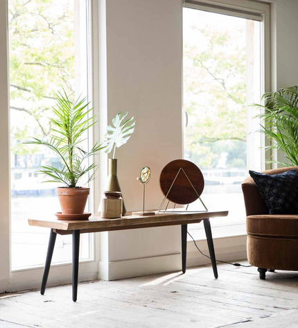 Eettafel noten Dutchbone Alagon (ook met eetkamerbank)
