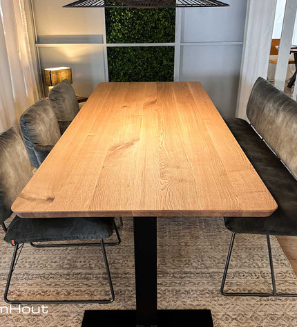 Eetkamertafel T Frame by DroomHout - 240 cm x 100 cm - showroommodel
