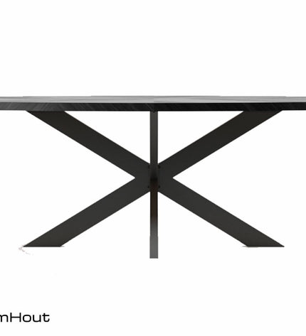 Ovale eettafel DroomHout Fort Oval - 240 cm x 120 cm - showroommodel
