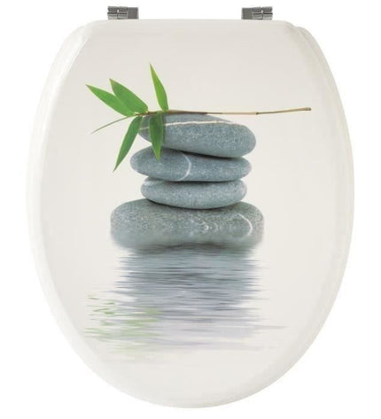 GELCO Toilet Seat Grey Pebbles