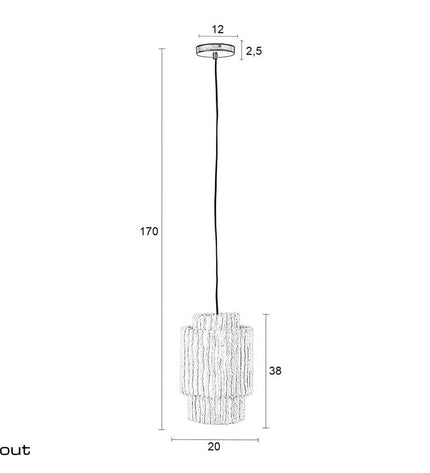 Hanglamp DroomHout Arjun