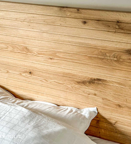 Houten hoofdbord bed DroomHout Sweet Dreams