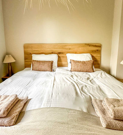 Houten hoofdbord bed DroomHout Sweet Dreams