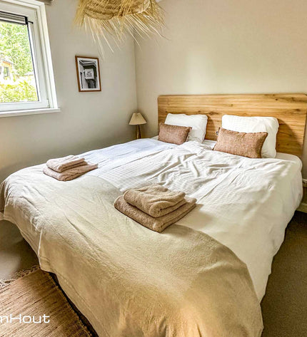 Houten hoofdbord bed DroomHout Sweet Dreams
