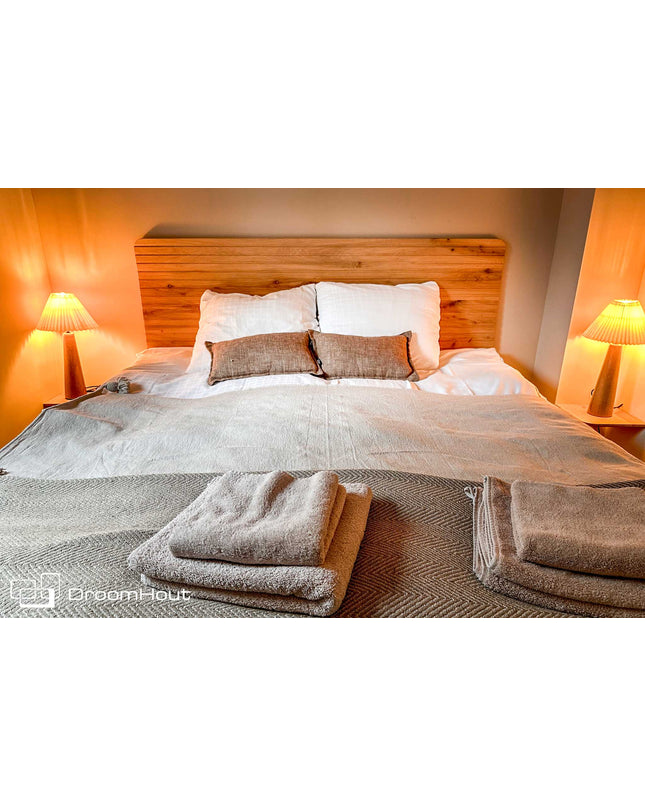 Houten hoofdbord bed DroomHout Sweet Dreams
