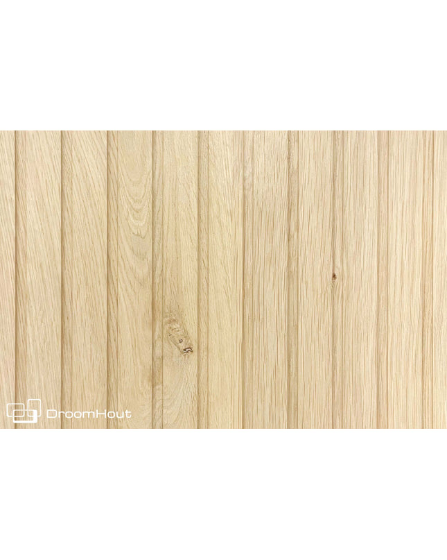 Houten keukenfront blank eiken latten