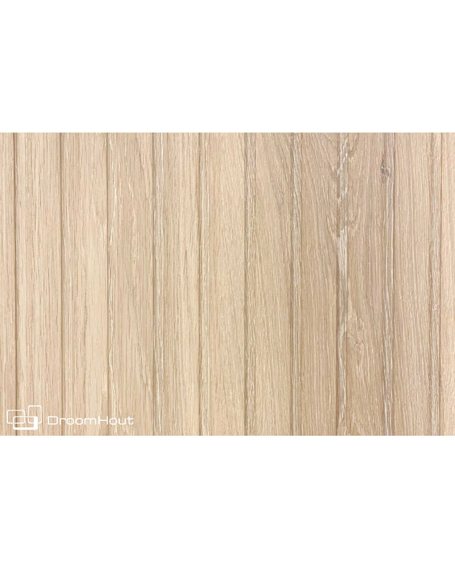 Houten keukenfront wit eiken latten