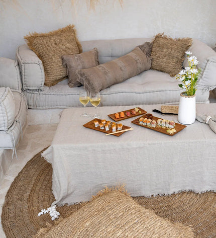 The Oh My Gee Cushion Cover - Concrete Velvet - 35x100