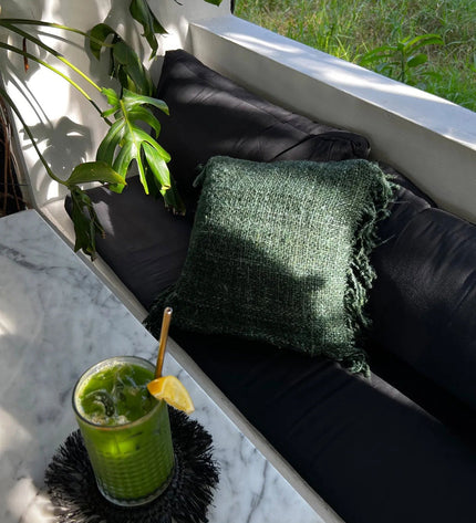The Oh My Gee Cushion Cover - Forest Green - 60x60