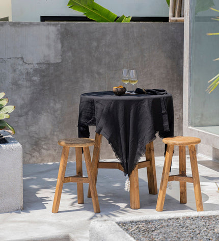 The Linen Tablecloth - Black - 150x150