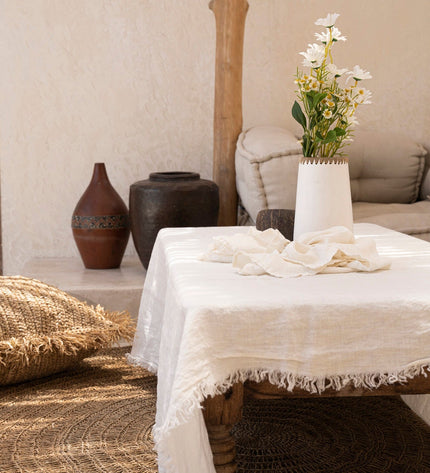 The Linen Tablecloth - White - 150x200