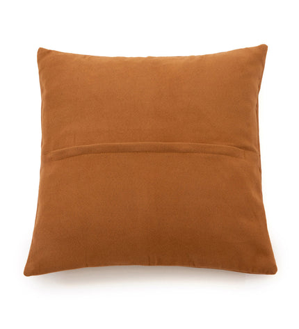 The Four Panel Leather Cushion Cover - Camel - 40x40