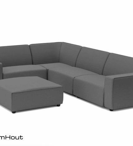 Icon loungeset Bubalou 6-zits hoek + hocker