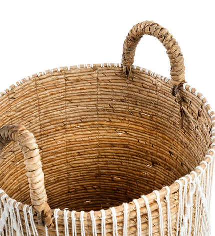 The Straight Stitched Macrame Basket - M